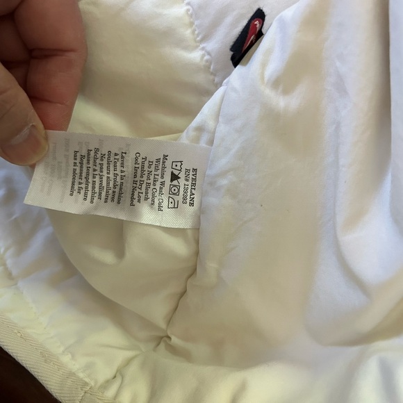 Everlane The ReNew Quilted Cotton Liner Puffer Jacket White cotton sz S like new - Picture 7 of 16